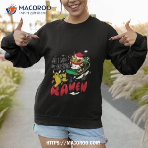 funny christmas ramen shirt sweatshirt