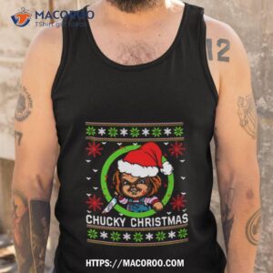 funny halloween chucky christmas shirt tank top