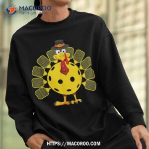 funny pickleball thanksgiving golf ball turkey lover shirt sweatshirt