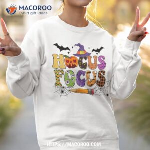 funny teacher hocus pocus everybody focus halloween shirt sweatshirt 2