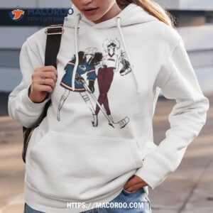g iii 4her by carl banks heather gray colorado avalanche hockey girls tee shirt hoodie 3