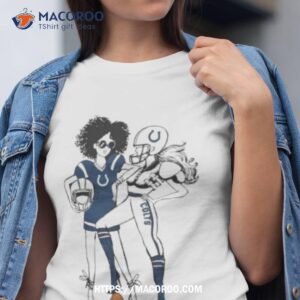 G Iii 4her By Carl Banks Heather Gray Indianapolis Colts Football Girls Fitted T Shirt