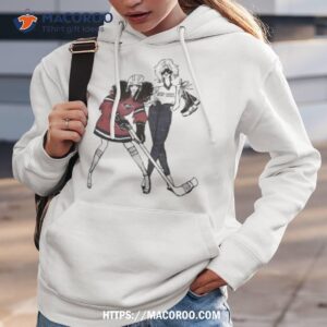 g iii 4her by carl banks white columbus blue jackets hockey girls fitted t shirt hoodie 3