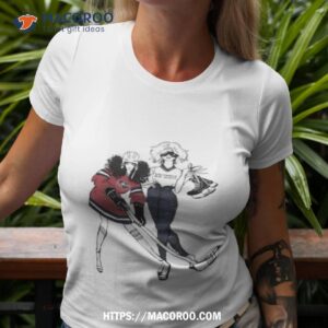 g iii 4her by carl banks white columbus blue jackets hockey girls fitted t shirt tshirt 3