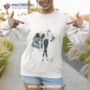 g iii 4her by carl banks white seattle kraken hockey girls t shirt sweatshirt