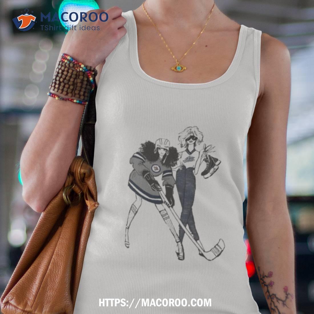 G Iii 4her By Carl Banks White Winnipeg Jets Hockey Girls T Shirt