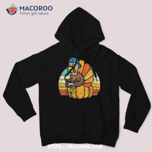 gamer turkey pumpkin retro boys thanksgiving video games shirt hoodie