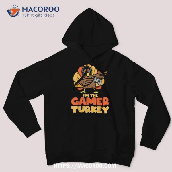 Gamer Turkey Video Games Gaming Boys Thanksgiving Kids Shirt