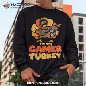 gamer turkey video games gaming boys thanksgiving kids shirt sweatshirt