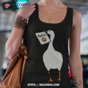 gaming goose with stolen hello greeting shirt tank top 4