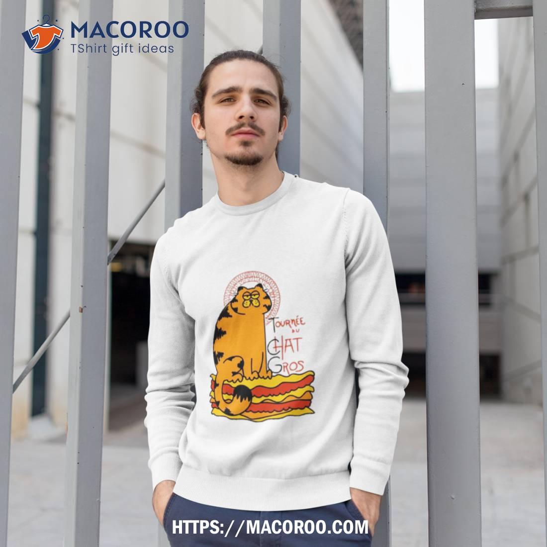 Garfield Tournee Chat Gros Shirt Garfield Tournee Chat Gros Shirt