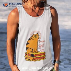 Garfield Tournee Chat Gros Shirt 3 garfield tournee chat gros shirt tank top