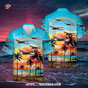 Garuda Indonesia Boeing 747-2u3b Hawaiian Shirt