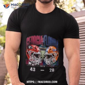 Georgia Bulldogs 43 20 Florida Gator 2023 Football Matchup Score Finals T Shirt