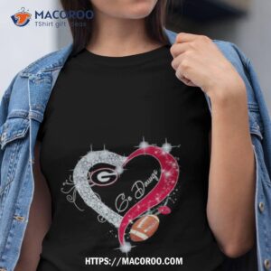 Georgia Bulldogs Go Dawgs Love Heart Diamond 2023 Shirt