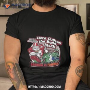 Georgia Bulldogs Vs Florida Gators Here Comes The Red & Black Rivalry Matchup T Shirt