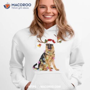 german shepherd christmas reindeer shirt hoodie 1