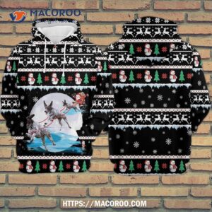 german shorthaired gosblue 3d sublimation print novelty graphic hoodies unisex christmas printed 1