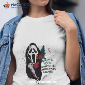 Ghostface Christmas Theme Horror Movie Shirt