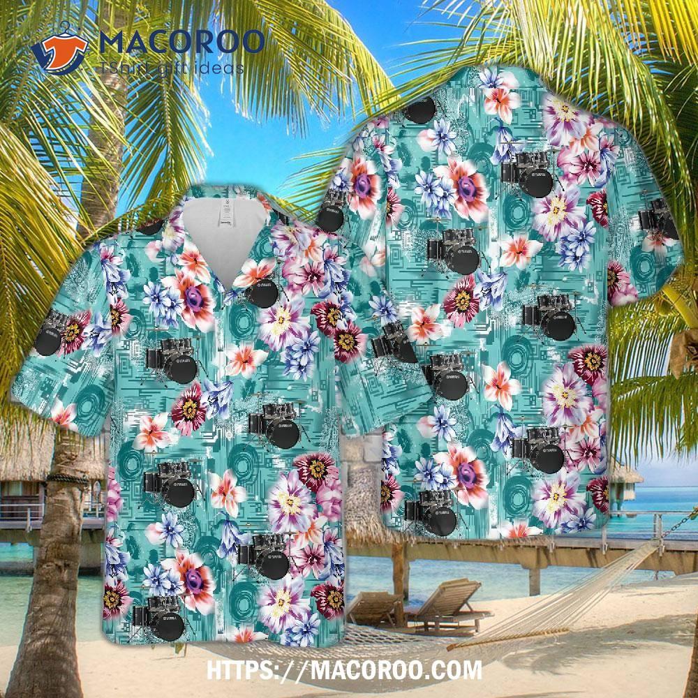 Gigmaker Drum Set Hawaiian Shirt Gigmaker Drum Set Hawaiian Shirt