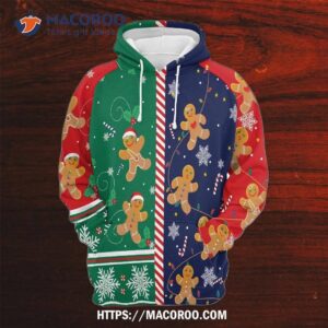 Gingerbread Christmas Cookie All Over Print 3D Hoodie