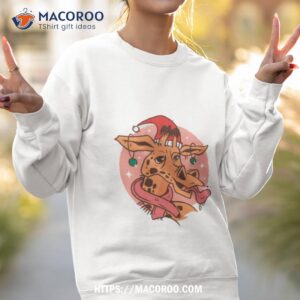 Giraffe Santa Claus Christmas Shirt 2 giraffe santa claus christmas shirt sweatshirt 2