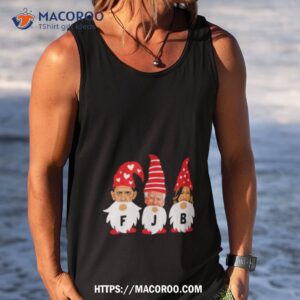 gnomes barack obama joe biden and kamala harris fjb christmas shirt tank top