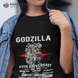 godzilla 69th anniversary 1954 2023 thank you for the memories shirt tshirt