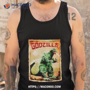 godzilla monster retro shirt tank top