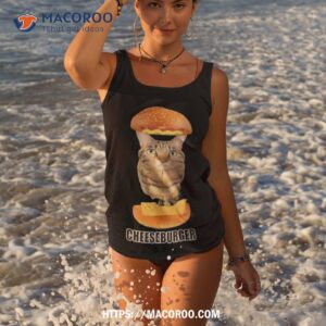 goofyahhtees cat cheeseburger shirt tank top