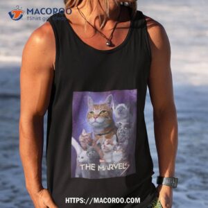 goose cat all family the marvels new character poster marvel studios t shirt tank top