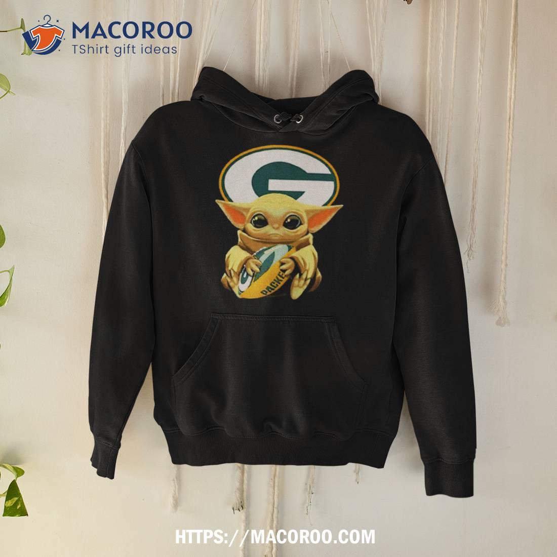 Buy Baby Yoda Hug Green Bay Packer Shirt For Free Shipping CUSTOM