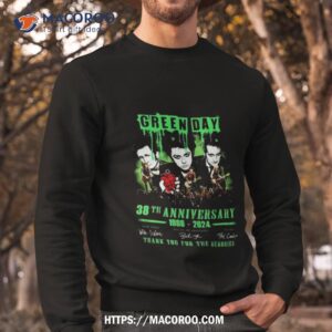 green day 38th anniversary 1989 2024 thank you for the memories signatures shirt sweatshirt