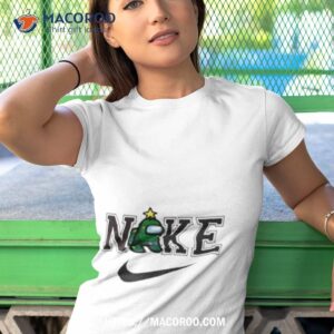 green imposter among us nike logo christmas 2023 shirt tshirt 1