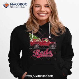 Grinch Driving Christmas Truck Cincinnati Reds Shirt