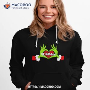 Grinch Hand Love Hr Manager Christmas Shirt
