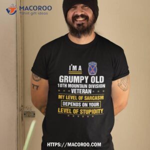 Grumpy Old 10th Mountain Division Veteran Day Christmas Shirt