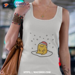 gudetama wearing christmas hat 2023 shirt tank top 4
