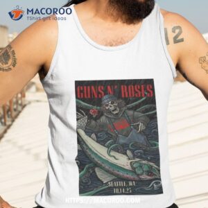 Guns N’ Roses Climate Pledge Arena Seattle Wa October 14 2023 Poster Shirt 3 guns n roses climate pledge arena seattle wa october 14 2023 poster shirt tank top 3