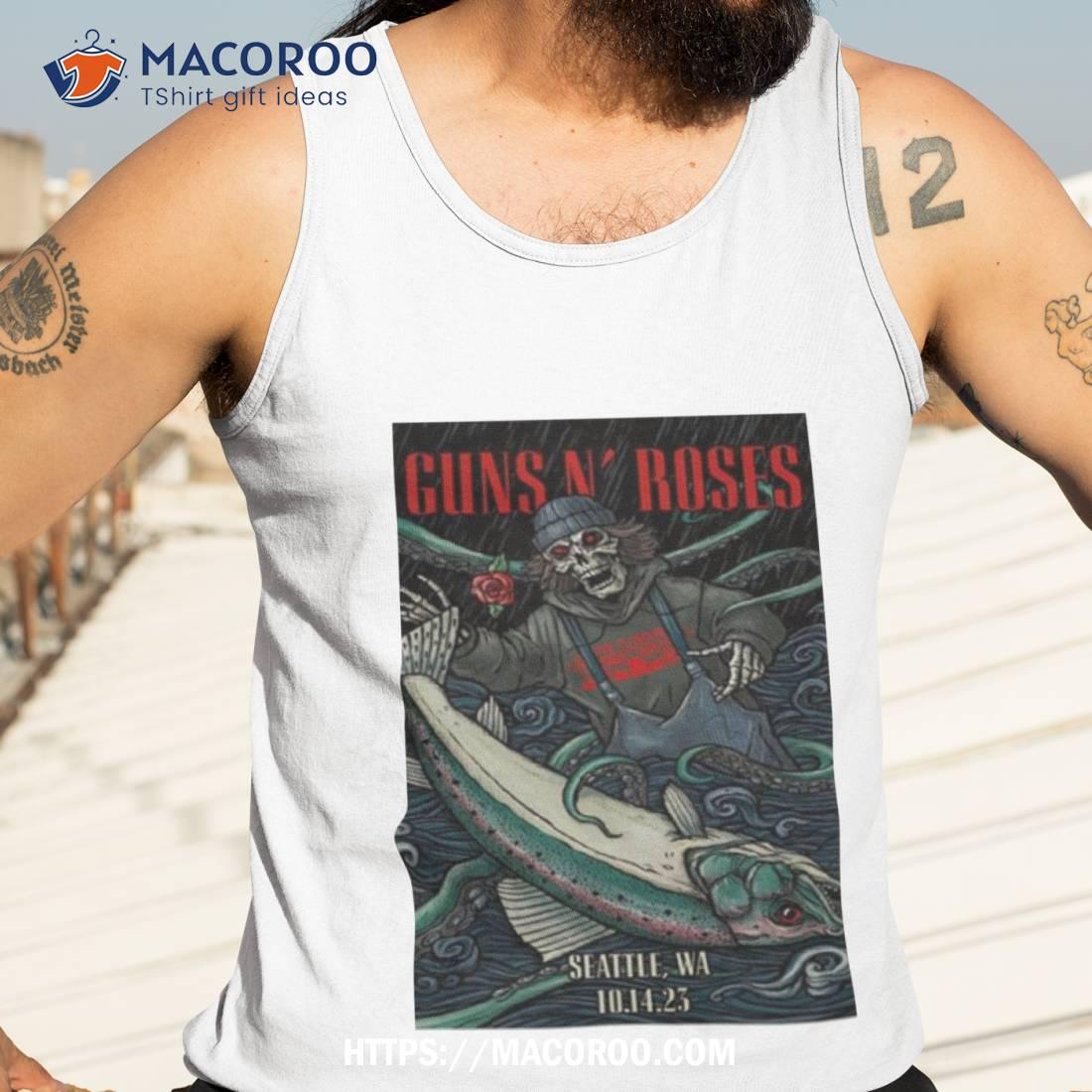 Guns N’ Roses Climate Pledge Arena Seattle Wa October 14 2023 Poster Shirt Guns N’ Roses Climate Pledge Arena Seattle Wa October 14 2023 Poster Shirt