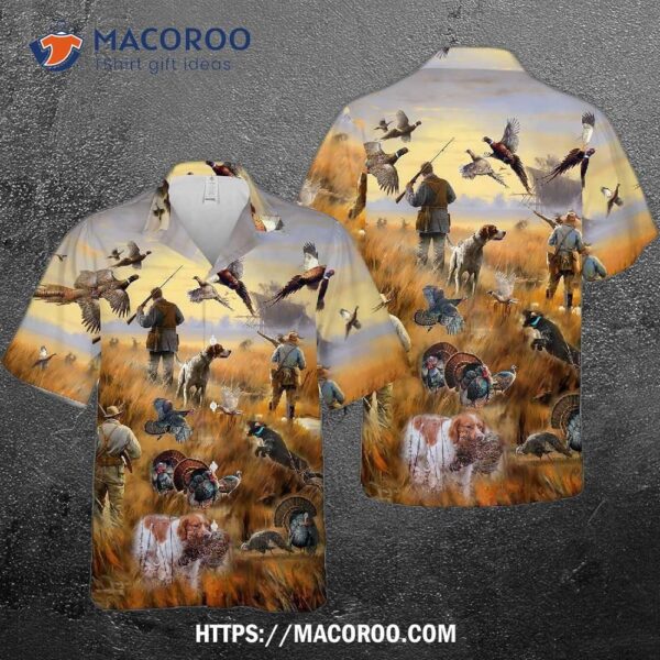 Hunting Dad Deer Turkey Lover Gift For Father’s Day Hawaiian Shirt ‌