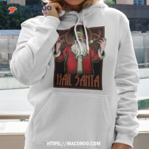 Hail Santa Punk Style Rock Shirt 2 hail santa punk style rock shirt hoodie 2