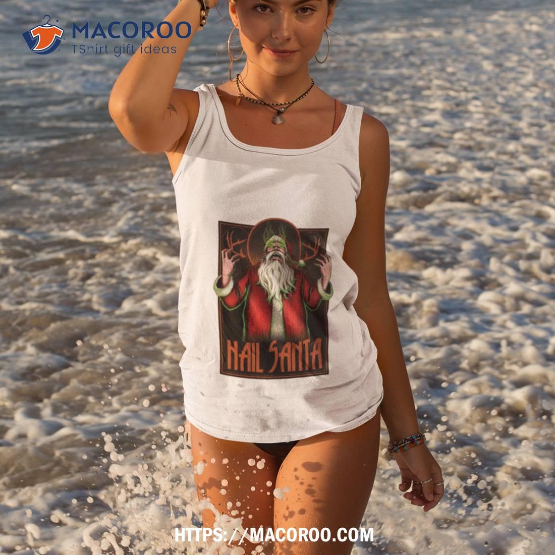 Hail Santa Punk Style Rock Shirt Hail Santa Punk Style Rock Shirt