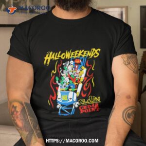 halloweekends character coaster cedar point shirt tshirt
