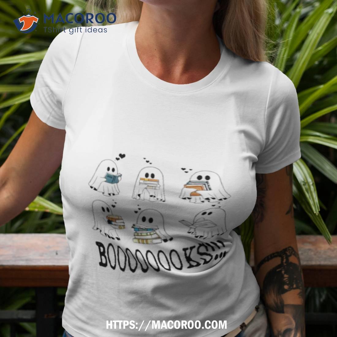 Halloween Ghost Books Nerd Shirt Halloween Ghost Books Nerd Shirt