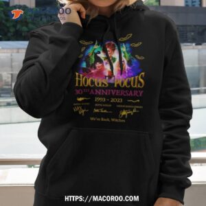 Halloween Hocus Pocus 30th Anniversary 1993 2023 We’re Back Witches Signatures Shirt