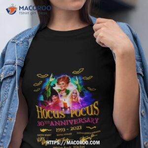 Halloween Hocus Pocus 30th Anniversary 1993 2023 We’re Back Witches Signatures Shirt