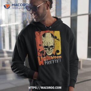 Halloween Horror Skull Vintage Scary Spooky Skeleton T Shirt