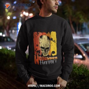 halloween horror skull vintage scary spooky skeleton t shirt sweatshirt