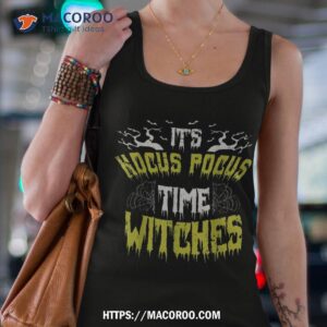 halloween it s hocus pocus time witches girls ladies shirt tank top 4